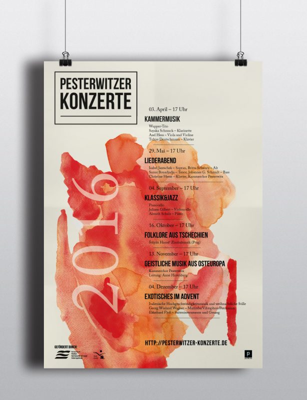 Pesterwitzer Konzerte Plakat-Jahresprogramm 2016