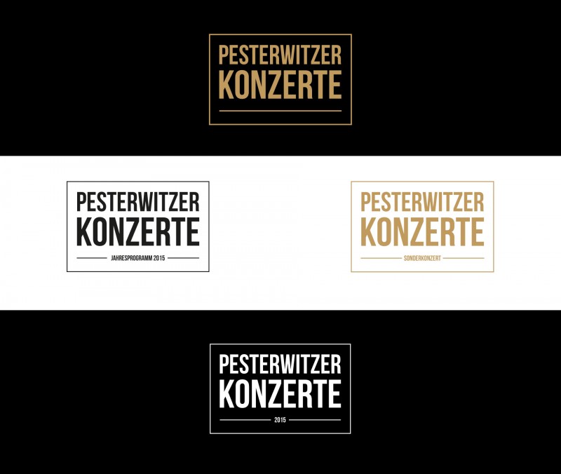 Logo Varianten Pesterwitzer Konzerte