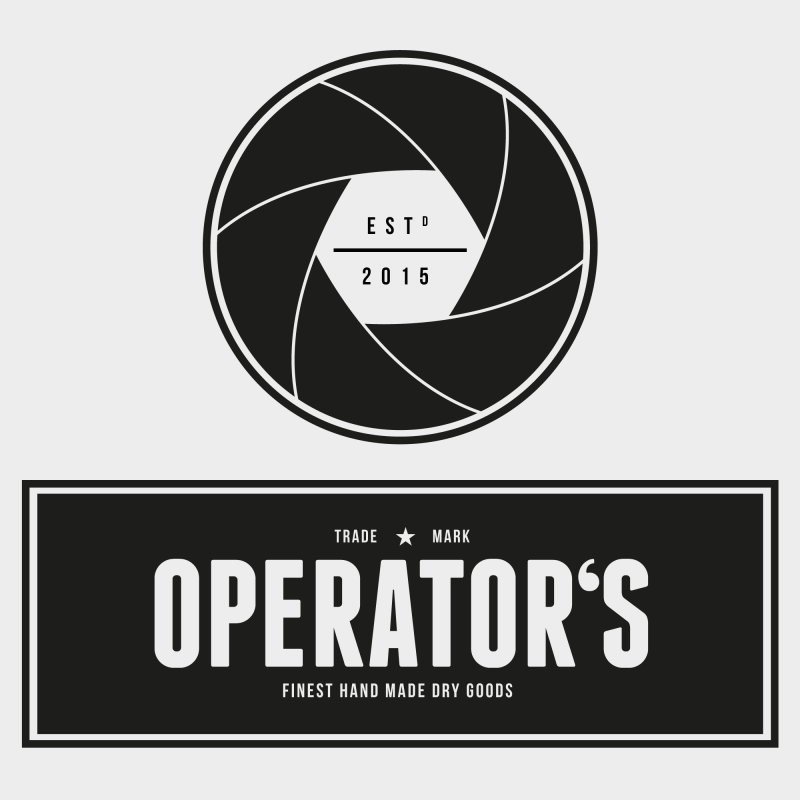 Operator's Etikettendesign und Backmischung