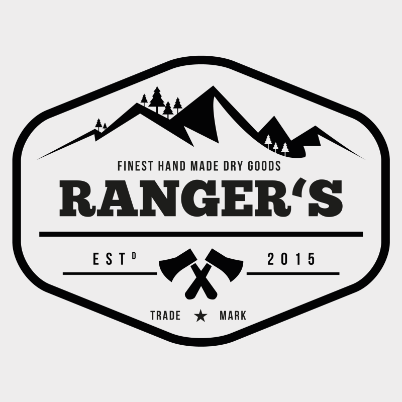 Ranger's Etikettendesign und Backmischung