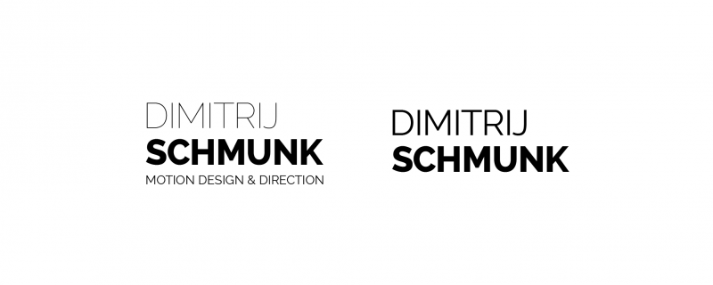 Logo Dimitrij Schmunk - Motion Design & Direction - Wortmarke I