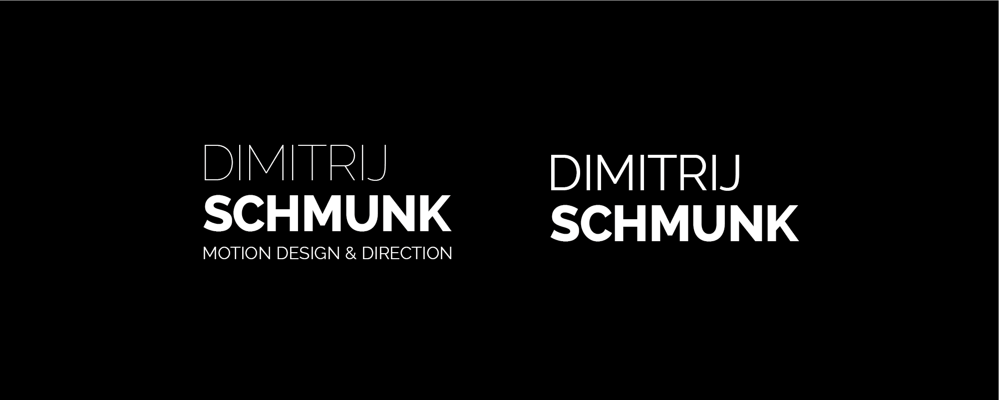 Logo Dimitrij Schmunk - Motion Design & Direction - Wortmarke II